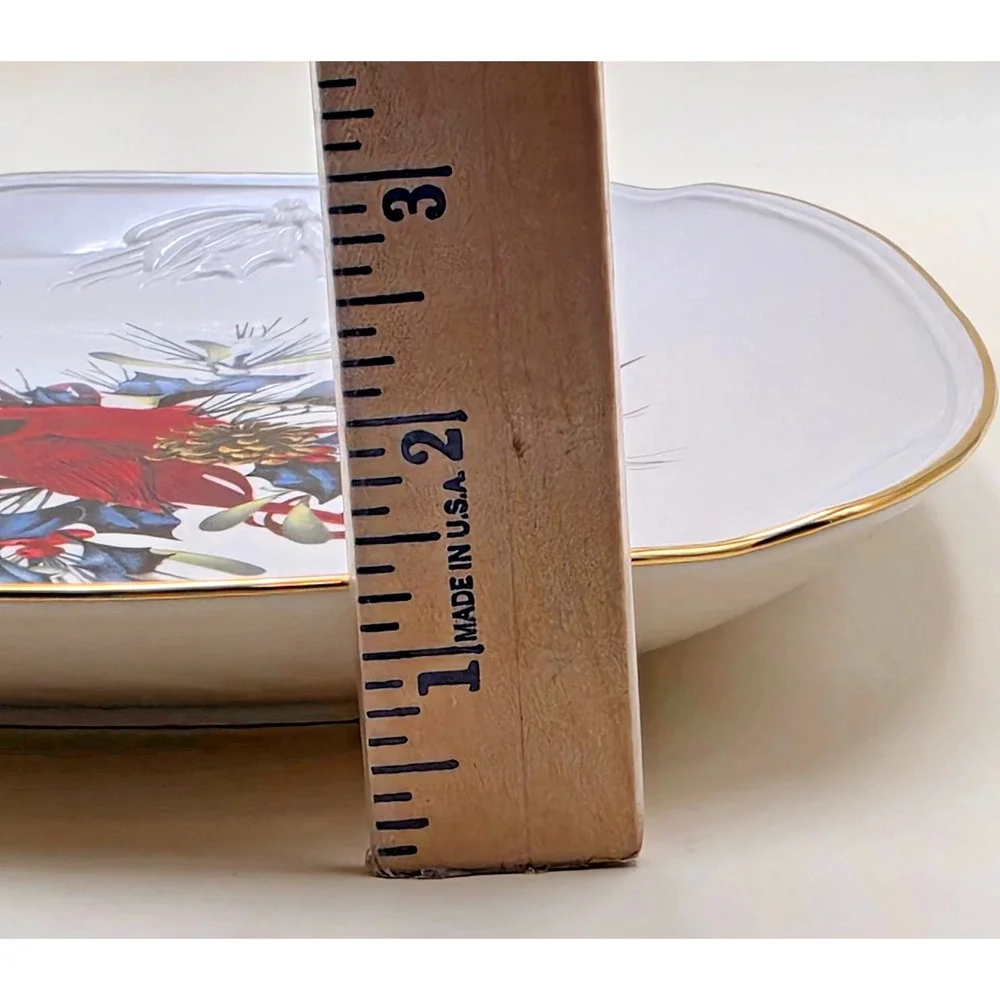 Lenox Winter Greetings Cardinal Serving Platter 14